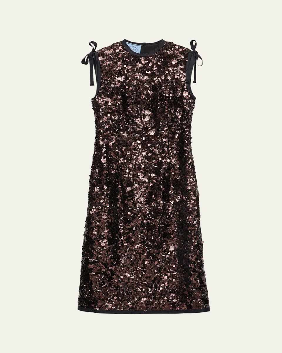 Sequined Sleeveless Midi Dress